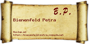 Bienenfeld Petra névjegykártya